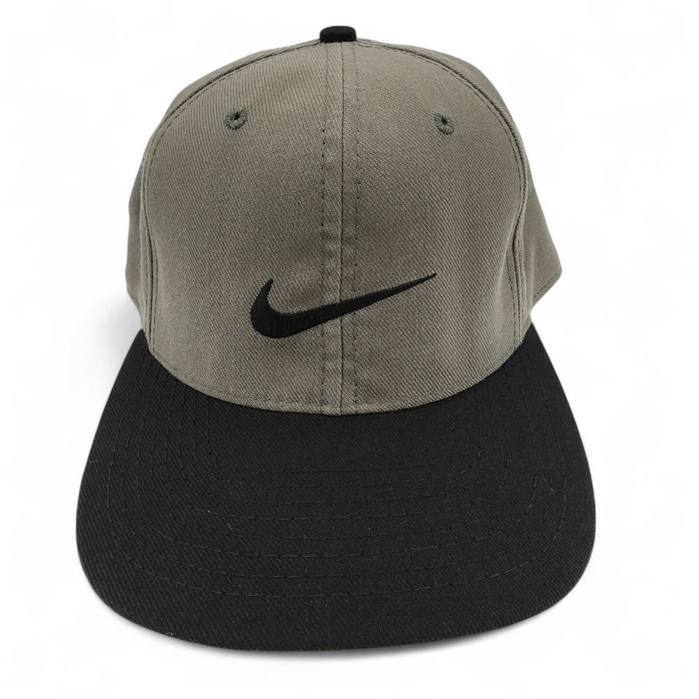 Vintage Nike Golf Hat Fitted Size 7 1/8‎ Big Swoosh Wool Blend Cap Made in USA